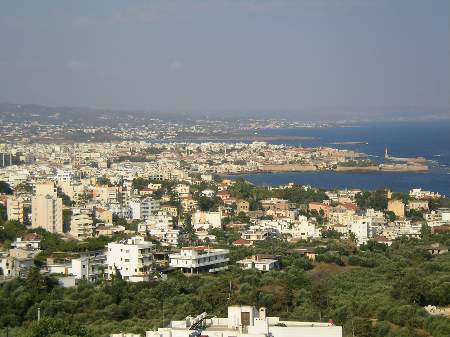 Chania gesehen von Akrotiri