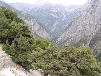 View of Samaria Gorge