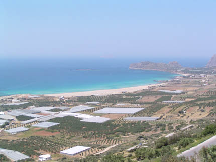 View of Falasarna beach