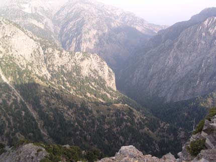 Kalergis view point for Samaria and the Lefka Ori