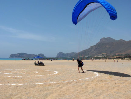 Paragliding in Falasarna