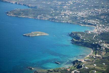 Οι Καλύβες και η Αλμυρίδα από ψηλά