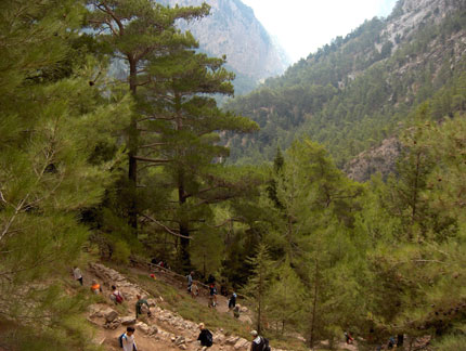 Crossing Samaria Gorge