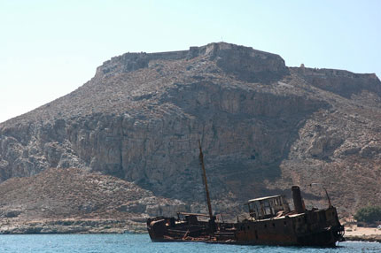 Shipwreck in Gramvousa