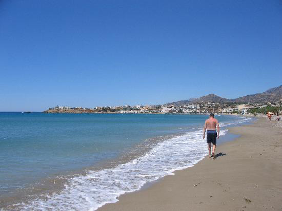 The beach of Makrigialos, Ierapetra