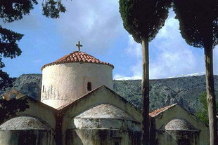 The Byzantine church of the Panagia Kera in Kritsa
