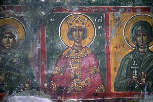 A fresco in Agios Georgios Church, Kavousi