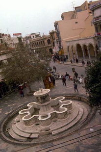 Der Löwenplatz und der Morosini-Brunnen, Iraklion