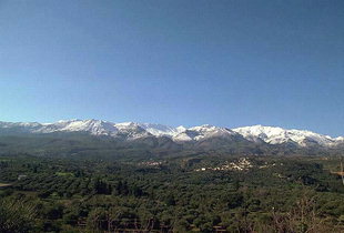 Vista sulle Montagne Bianche da Apokòronas, Chanià