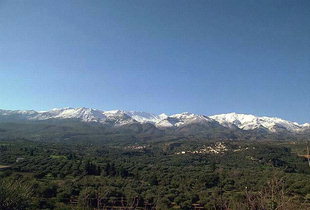 Blick auf die Lefka Ori, von Apokoronas, Chania aus gesehen