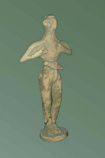 Clay votive figurine from Peak Sanctuary of Petsofas