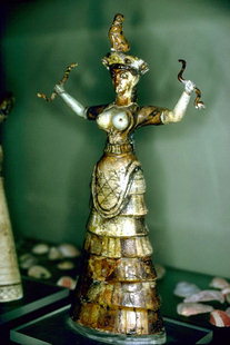 Daughter Goddess with two snakes and a panther on her head