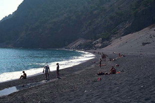 The beach in Agia Roumeli