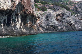 Küstenlinie bei Loutro