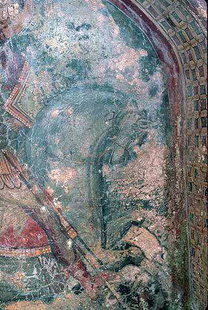 A fresco in Michael Archangelos Church, Kavalariana