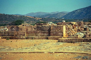 L'endroit archéologique de Malia