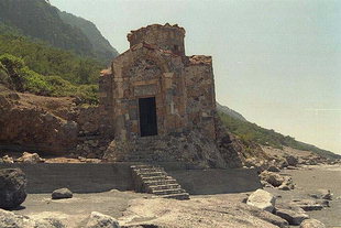 The Byzantine church of Agios Pavlos near Agia Roumeli