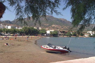 La plage de Makrigialos, Ierapetra