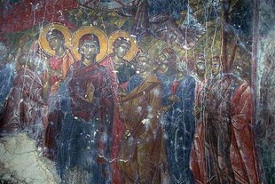 Fresko in der Panagia Vriomeni-Klosterkirche, Meseleri