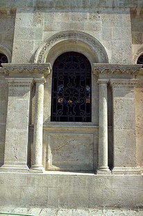 Window in Agios Minas Cathedral in Iraklion