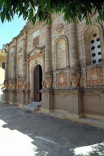 La fa(ade de l'église du monastère, Moni Gouverneto