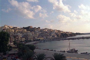 The harbour and the city of Sitia