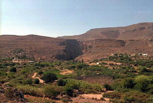 La Vallée des Morts près de l'endroit Minoen de Zakros