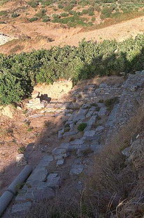 Anciennes ruines à Lyttos