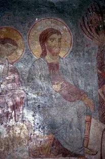 A fresco in the Panagia Kardiotissa, Miriokefala