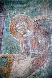 Une fresque de l'église d'Agia Paraskevi à Siva