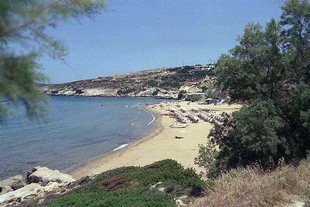 La spiaggia di Kalathàs ad Akrotiri, Chanià