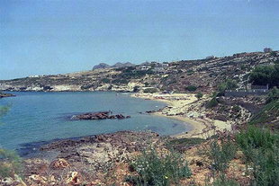 La plage de Kalathas à Akrotiri, Chania