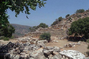 L'Agora et la place principale de l'ancienne Lato