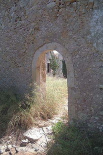 The unidentified buildings in the Fortezza, Rethimnon