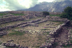 Ruderi nel sito di Rizinia