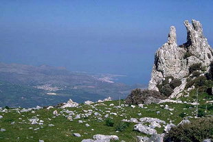 Die eteokretische Siedlung von Karfi, oberhalb der Lassithi-Hochebene