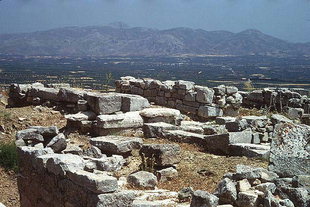 The temple of Athena on the Acropolis of Gortyn