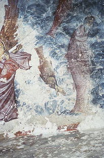 Die Auferstehung der Toten vom Meer (Der Jüngste Tag) in der Agii Apostoli-Kirche, Petrohori