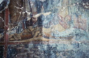 Une fresque dans l'église d'Agios Theodoros à Amari