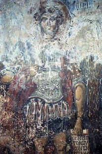 Μια καλά διατηρημένη τοιχογραφία στην εκκλησία της Παναγίας στη Σκλαβοπούλα