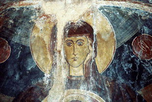 A fresco in Agios Georgios Church, Sklavopoula