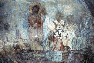 The Dormition of the Virgin in the Panagia Mirtidiotisa Church, Plemeniana