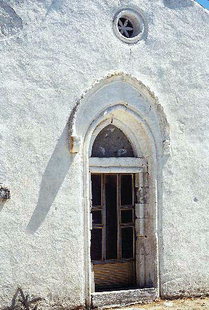 The portal of the Byzantine church of Michael Archangelos Church, Kakodiki