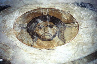 A fresco in Sotiras Christos Church, Sklavopoula
