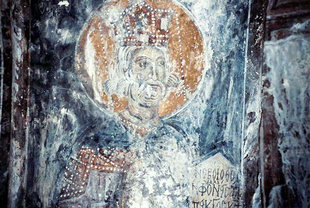 A fresco in the church of the Panagia, Skafidia