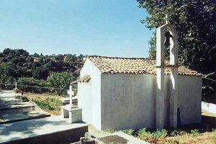 Die byzantinische Agii Pateres-Kirche in Ano Floria