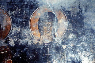 Une fresque dans l'église de la Panagia, Platanias