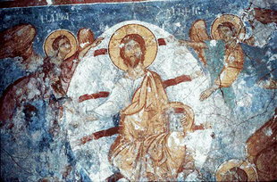 A fresco in  Sotiras Christos Church, Kissos