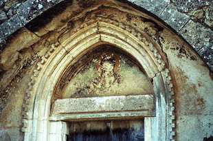 The portal of the church of the Panagia, Monohoro