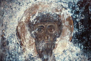 Une fresque dans l'église d'Agios Georgios, Lambini